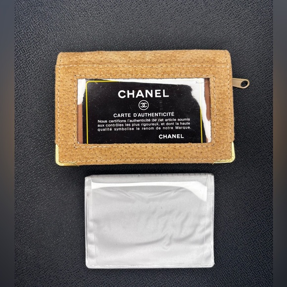 100% Suede Leather Card Holder - Picture 5 of 6